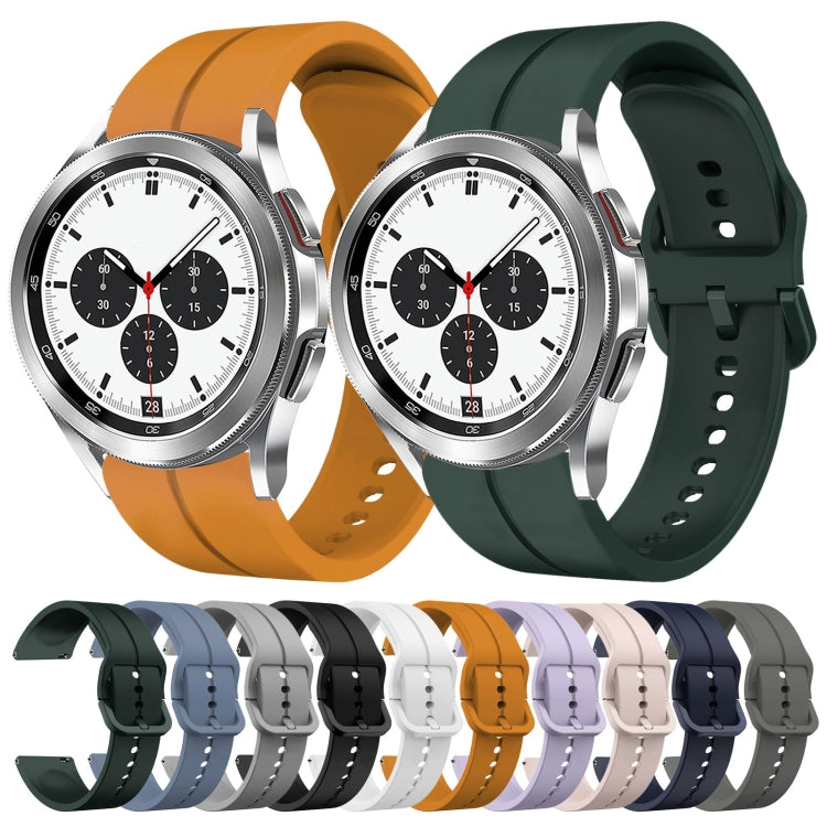 Cinturino in silicone con anello da 20 mm, For Samsung  Galaxy Watch 4 Classic 42mm, For Samsung  Galaxy Watch 4 Classic 46mm