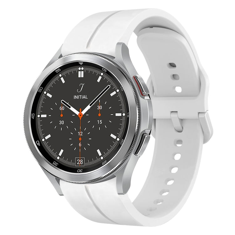 Cinturino in silicone con anello da 20 mm, For Samsung  Galaxy Watch 4 Classic 42mm, For Samsung  Galaxy Watch 4 Classic 46mm
