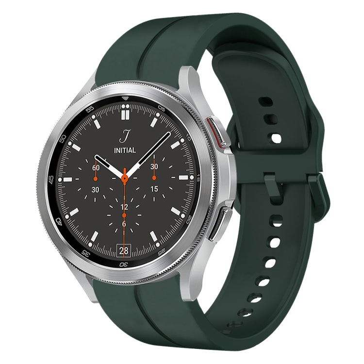 Cinturino in silicone con anello da 20 mm, For Samsung  Galaxy Watch 4 Classic 42mm, For Samsung  Galaxy Watch 4 Classic 46mm
