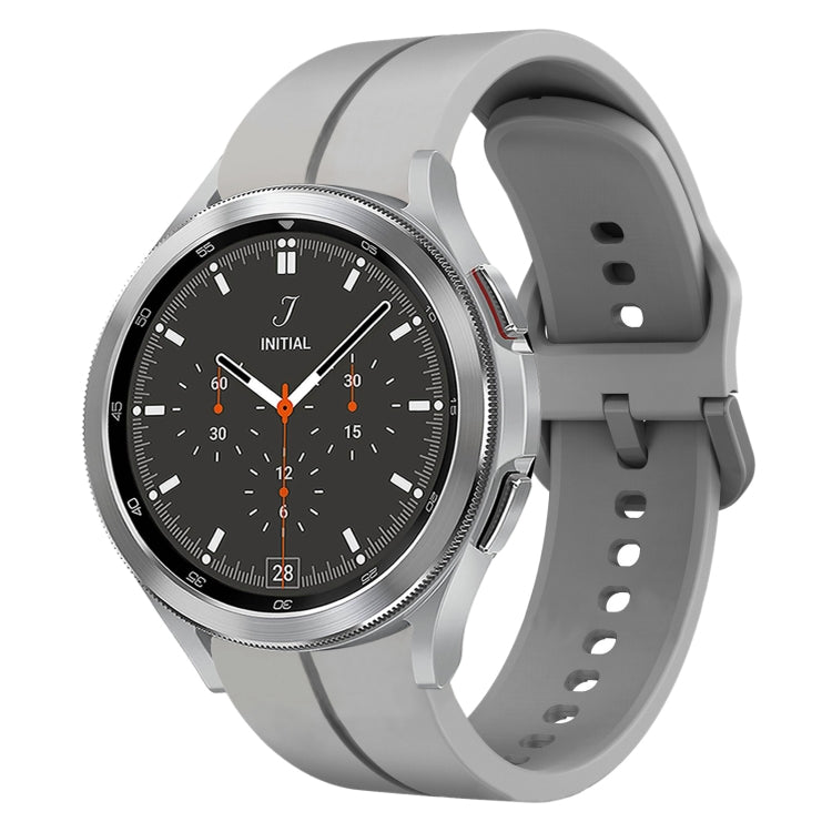 Cinturino in silicone con anello da 20 mm, For Samsung  Galaxy Watch 4 Classic 42mm, For Samsung  Galaxy Watch 4 Classic 46mm