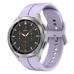 Cinturino in silicone con anello da 20 mm, For Samsung  Galaxy Watch 4 Classic 42mm, For Samsung  Galaxy Watch 4 Classic 46mm