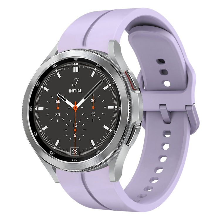 Cinturino in silicone con anello da 20 mm, For Samsung  Galaxy Watch 4 Classic 42mm, For Samsung  Galaxy Watch 4 Classic 46mm