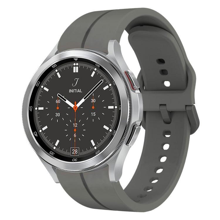 Cinturino in silicone con anello da 20 mm, For Samsung  Galaxy Watch 4 Classic 42mm, For Samsung  Galaxy Watch 4 Classic 46mm