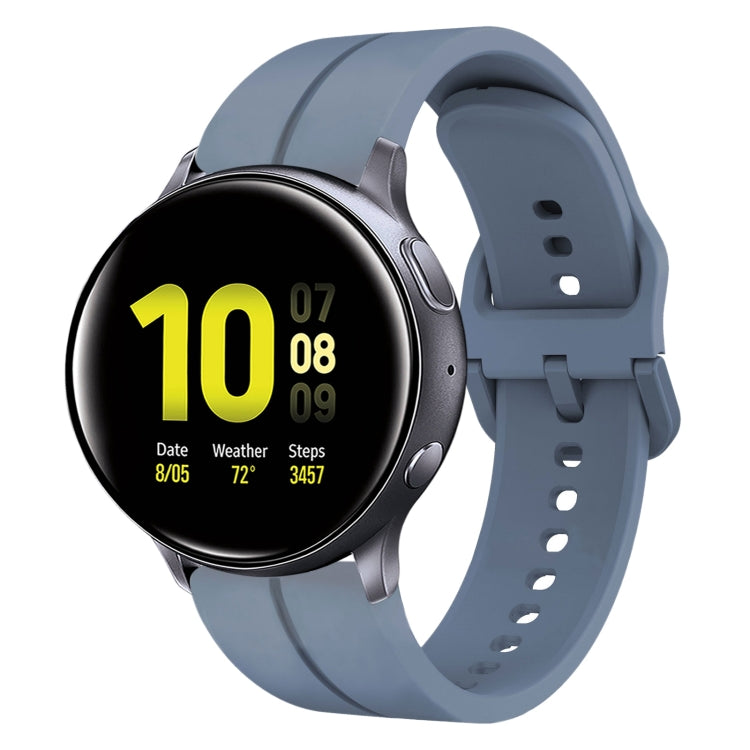Cinturino in silicone con anello da 20 mm, For Samsung Galaxy Watch Active 2 40mm, For Samsung Galaxy Watch Active 2 44mm