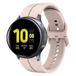 Cinturino in silicone con anello da 20 mm, For Samsung Galaxy Watch Active 2 40mm, For Samsung Galaxy Watch Active 2 44mm