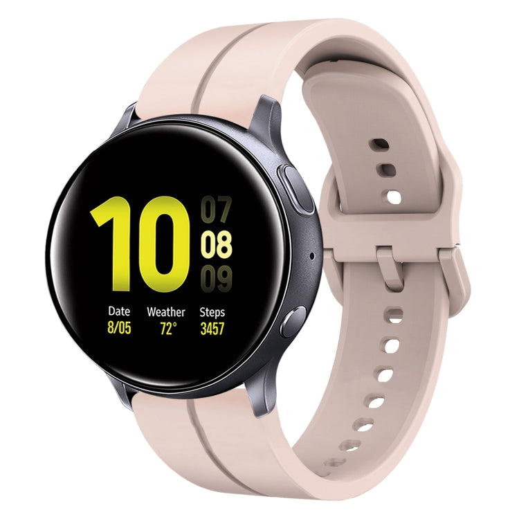 Cinturino in silicone con anello da 20 mm, For Samsung Galaxy Watch Active 2 40mm, For Samsung Galaxy Watch Active 2 44mm