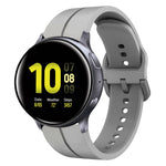 Cinturino in silicone con anello da 20 mm, For Samsung Galaxy Watch Active 2 40mm, For Samsung Galaxy Watch Active 2 44mm