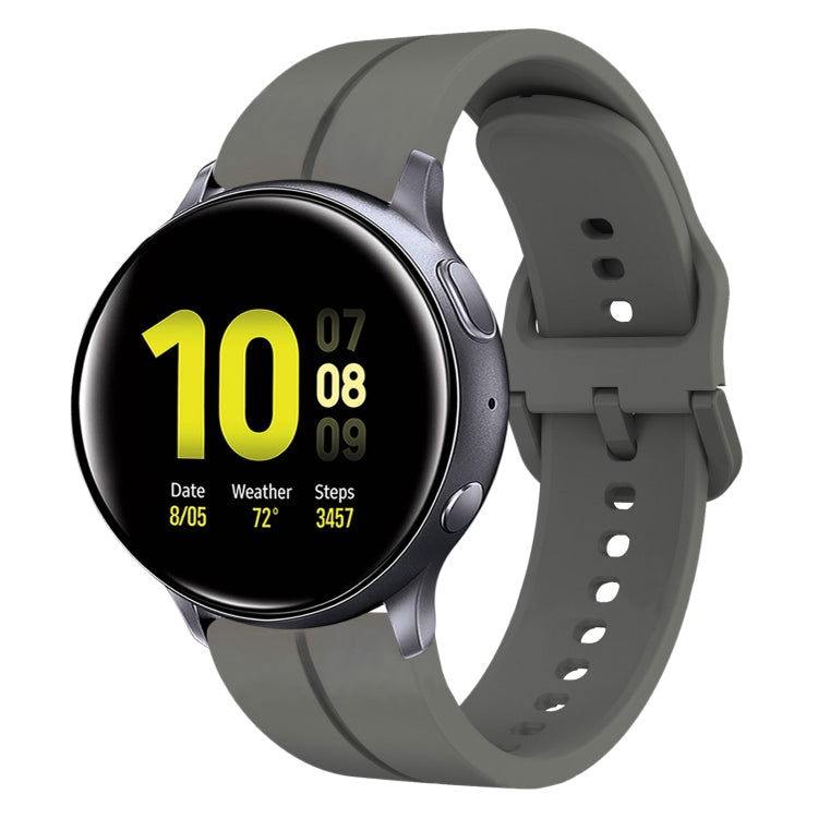 Cinturino in silicone con anello da 20 mm, For Samsung Galaxy Watch Active 2 40mm, For Samsung Galaxy Watch Active 2 44mm