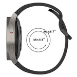 Cinturino in silicone con anello da 20 mm, For Samsung Galaxy Watch 42mm, For Samsung Galaxy Watch 6 44mm