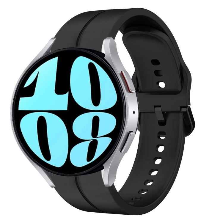 Cinturino in silicone con anello da 20 mm, For Samsung Galaxy Watch 6 40mm, For Samsung Galaxy Watch 6 Classic 43mm