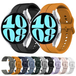 Cinturino in silicone con anello da 20 mm, For Samsung Galaxy Watch 6 40mm, For Samsung Galaxy Watch 6 Classic 43mm