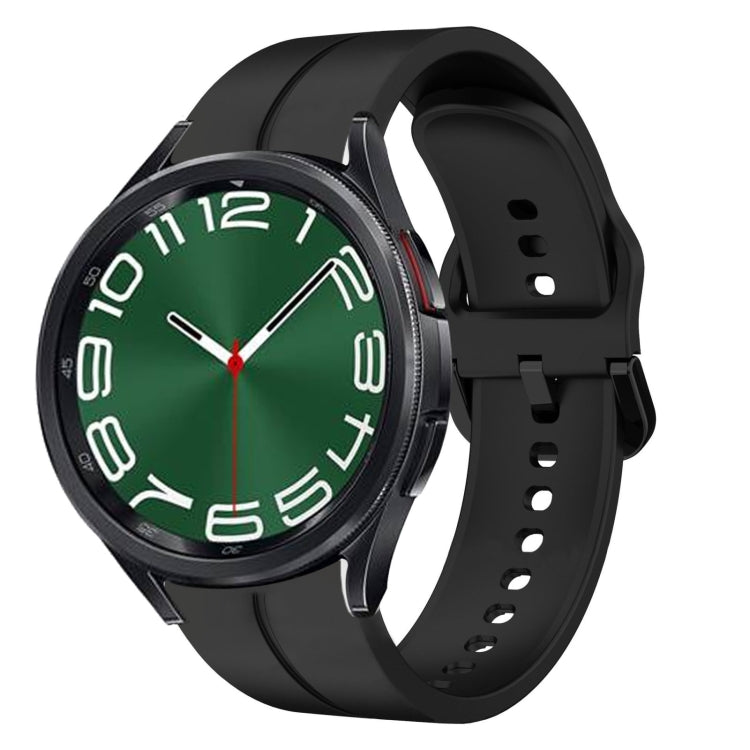 Cinturino in silicone con anello da 20 mm, For Samsung Galaxy Watch 6 Classic 47mm, For Samsung Galaxy Watch5 44mm