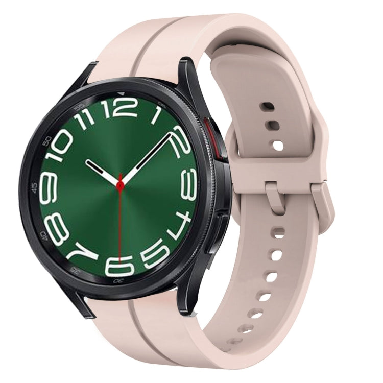 Cinturino in silicone con anello da 20 mm, For Samsung Galaxy Watch 6 Classic 47mm, For Samsung Galaxy Watch5 44mm