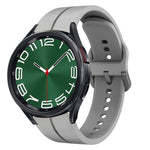 Cinturino in silicone con anello da 20 mm, For Samsung Galaxy Watch 6 Classic 47mm, For Samsung Galaxy Watch5 44mm