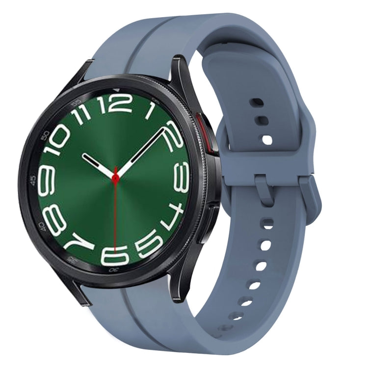 Cinturino in silicone con anello da 20 mm, For Samsung Galaxy Watch 6 40mm, For Samsung Galaxy Watch 6 Classic 43mm