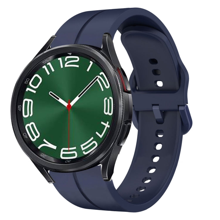 Cinturino in silicone con anello da 20 mm, For Samsung Galaxy Watch 6 40mm, For Samsung Galaxy Watch 6 Classic 43mm