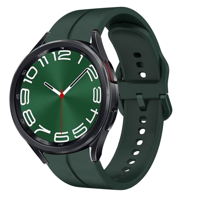 Cinturino in silicone con anello da 20 mm, For Samsung Galaxy Watch 6 40mm, For Samsung Galaxy Watch 6 Classic 43mm