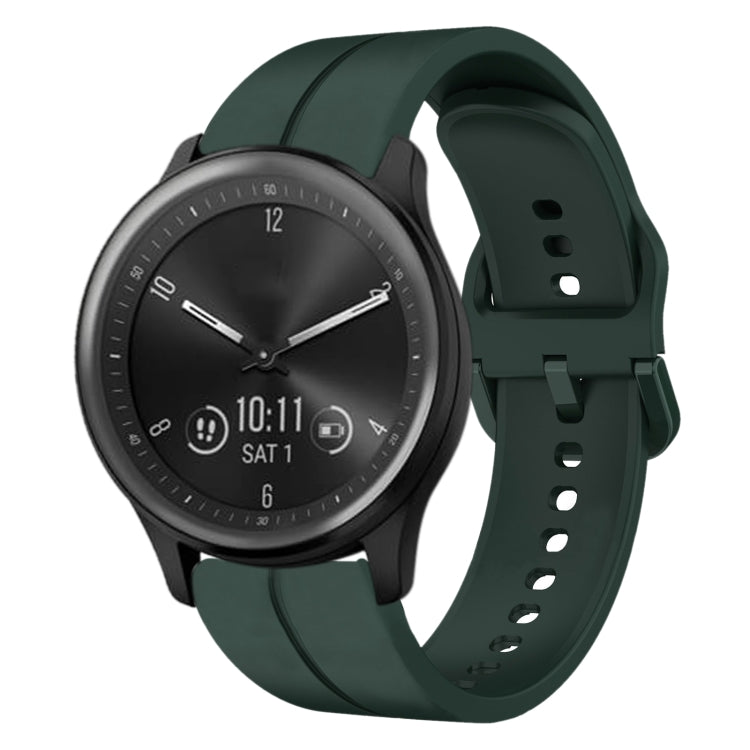 Cinturino in silicone con anello da 20 mm, For Garmin Vivomove Sport, For Garmin Venu 2 Plus