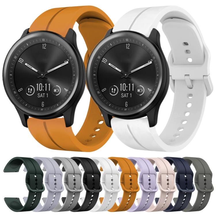 Cinturino in silicone con anello da 20 mm, For Garmin Vivomove Sport, For Garmin Venu 2 Plus