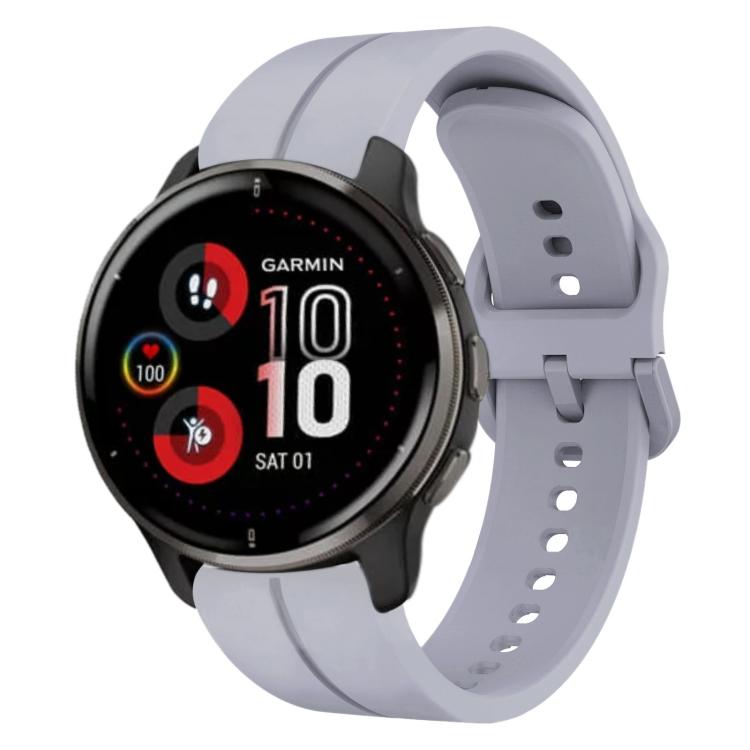 Cinturino in silicone con anello da 20 mm, For Garmin Vivomove Sport, For Garmin Venu 2 Plus