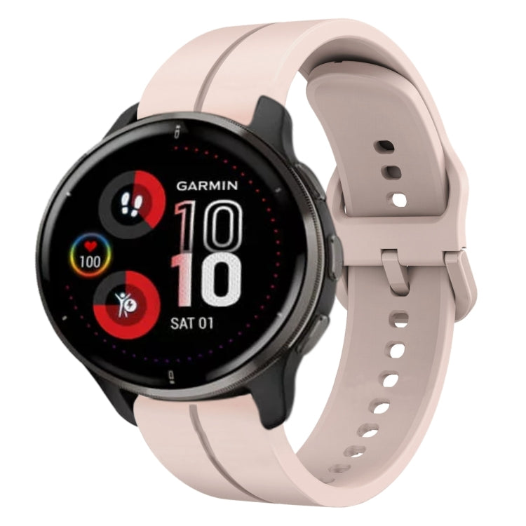 Cinturino in silicone con anello da 20 mm, For Garmin Vivomove Sport, For Garmin Venu 2 Plus
