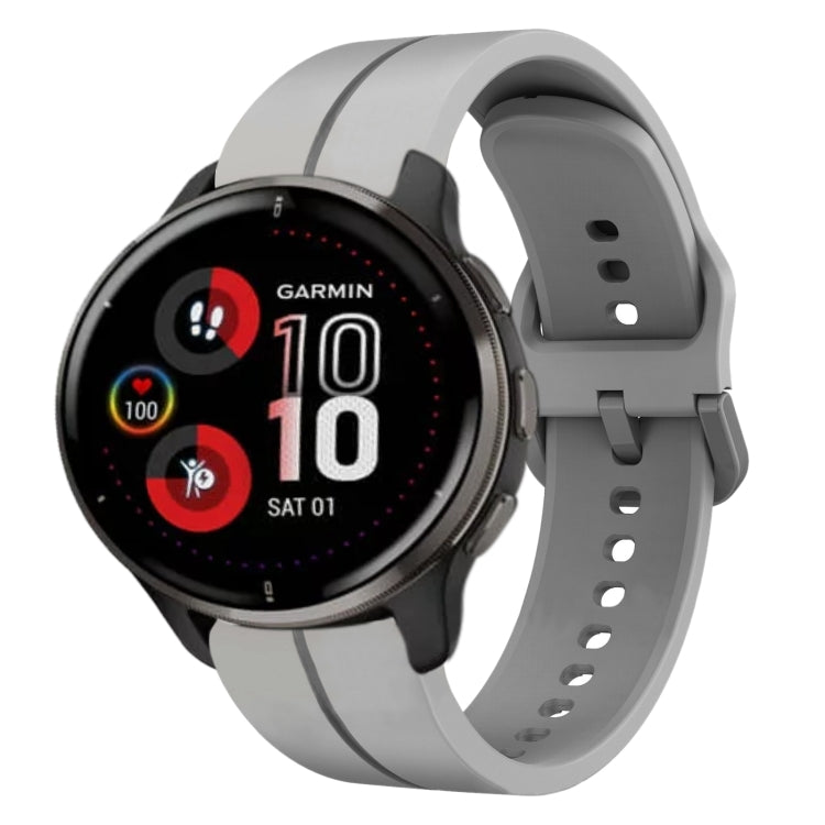 Cinturino in silicone con anello da 20 mm, For Garmin Vivomove Sport, For Garmin Venu 2 Plus