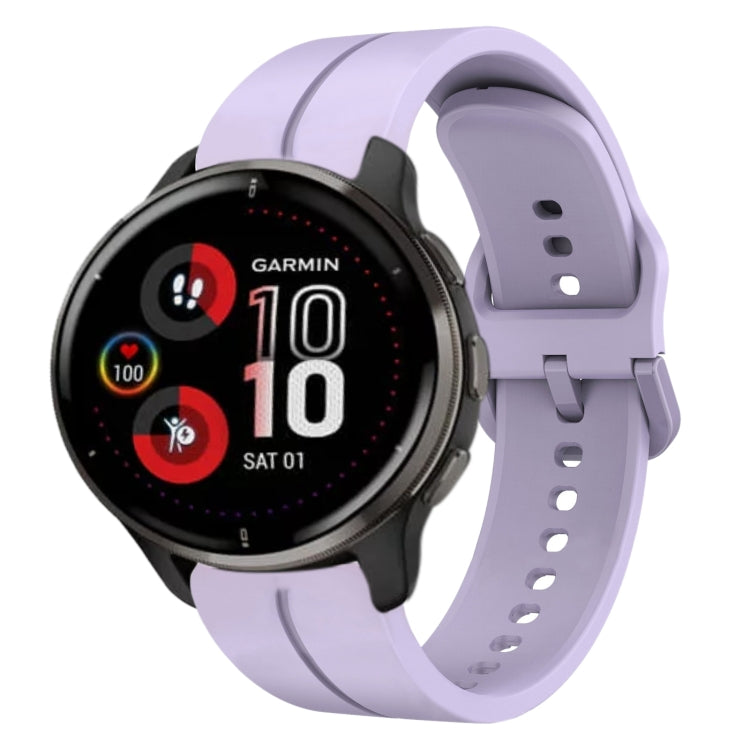 Cinturino in silicone con anello da 20 mm, For Garmin Vivomove Sport, For Garmin Venu 2 Plus