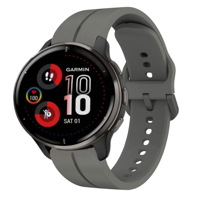 Cinturino in silicone con anello da 20 mm, For Garmin Vivomove Sport, For Garmin Venu 2 Plus