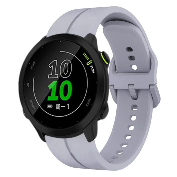 Cinturino in silicone con anello da 20 mm, For Garmin Approach S40, For Garmin Forerunner 158