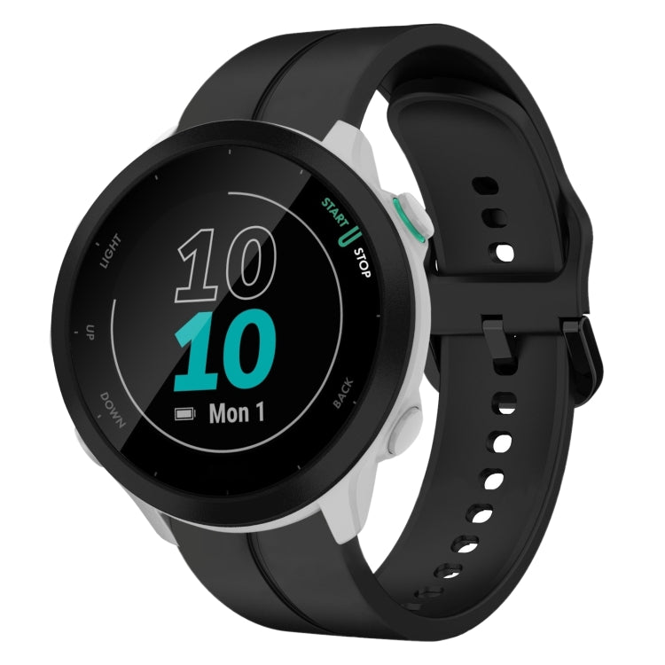 Cinturino in silicone con anello da 20 mm, For Garmin Forerunner 55, For Garmin Venu