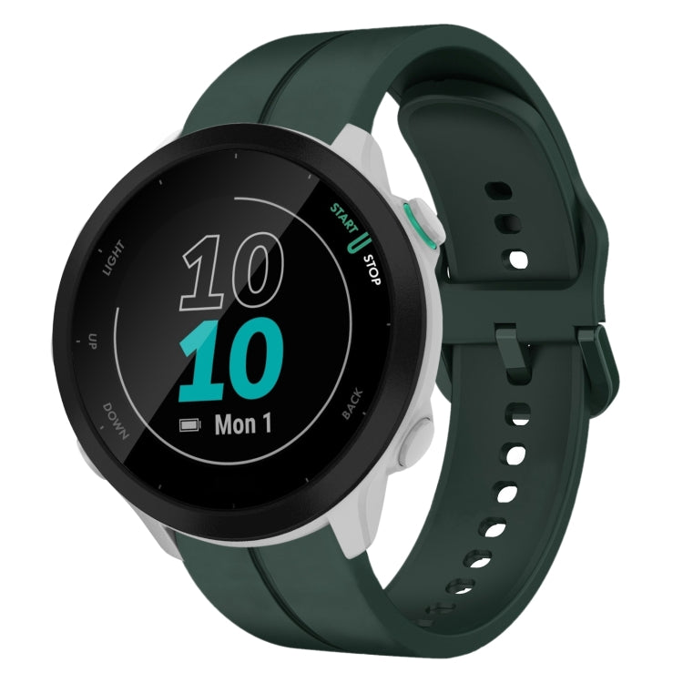Cinturino in silicone con anello da 20 mm, For Garmin Forerunner 55, For Garmin Venu