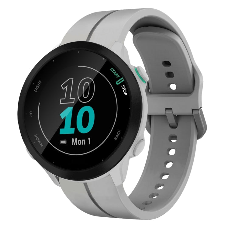 Cinturino in silicone con anello da 20 mm, For Garmin Forerunner 55, For Garmin Venu