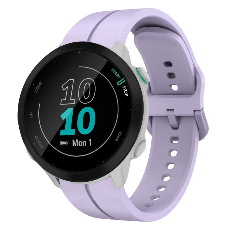 Cinturino in silicone con anello da 20 mm, For Garmin Forerunner 55, For Garmin Venu