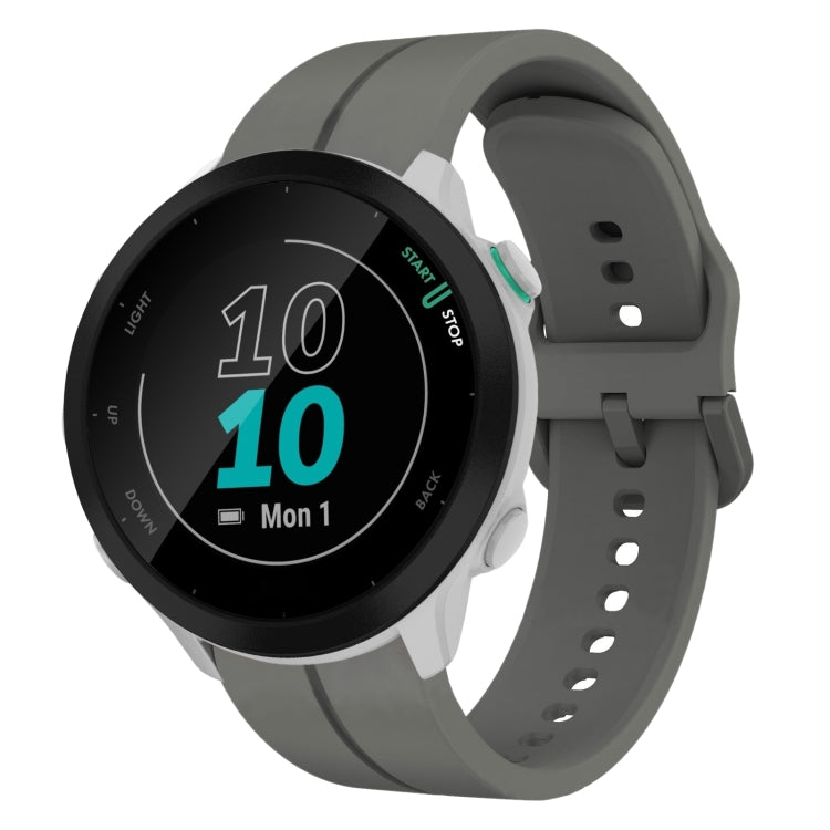 Cinturino in silicone con anello da 20 mm, For Garmin Forerunner 55, For Garmin Venu