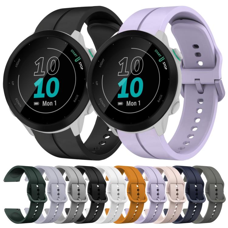 Cinturino in silicone con anello da 20 mm, For Garmin Forerunner 55, For Garmin Venu