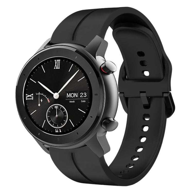Cinturino in silicone con anello da 20 mm, For Amazfit GTR 42MM, For Amazfit Pop Pro