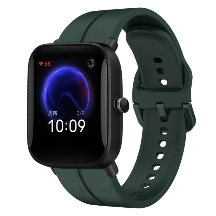 Cinturino in silicone con anello da 20 mm, For Amazfit Pop