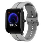 Cinturino in silicone con anello da 20 mm, For Amazfit Pop
