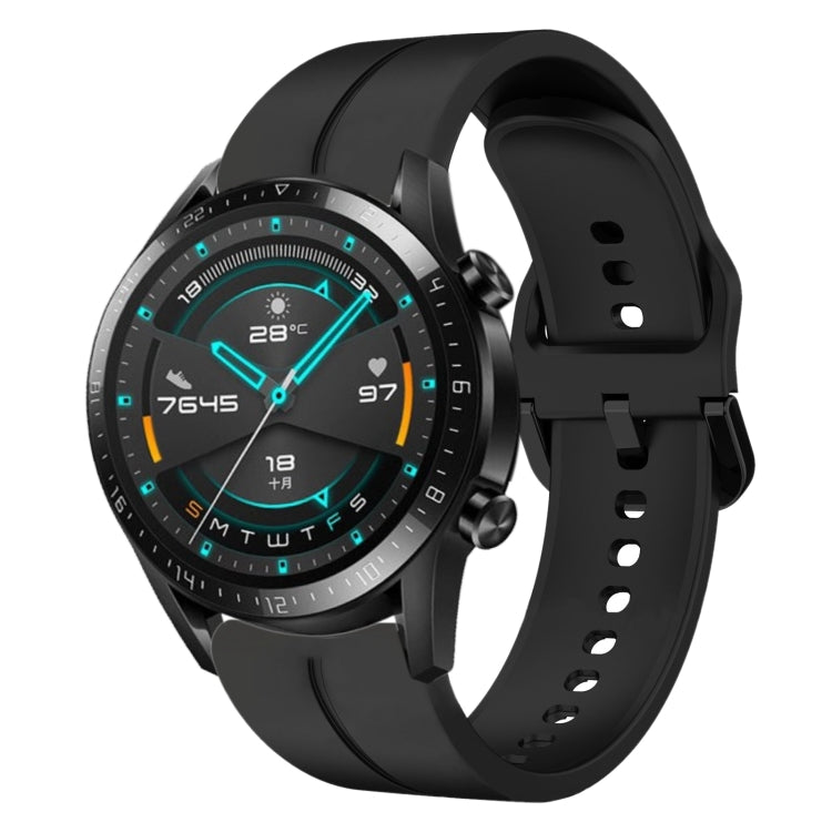 Cinturino in silicone con anello da 20 mm, For Huawei Watch GT2 42mm, For Huawei Watch 2