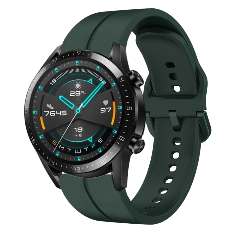 Cinturino in silicone con anello da 20 mm, For Huawei Watch GT2 42mm, For Huawei Watch 2