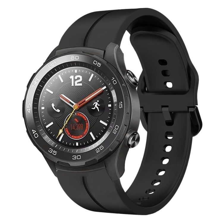 Cinturino in silicone con anello da 20 mm, For Huawei Watch GT2 42mm, For Huawei Watch 2