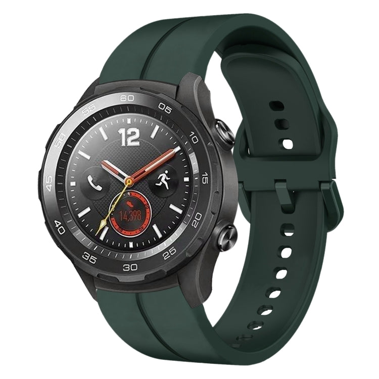 Cinturino in silicone con anello da 20 mm, For Huawei Watch GT2 42mm, For Huawei Watch 2