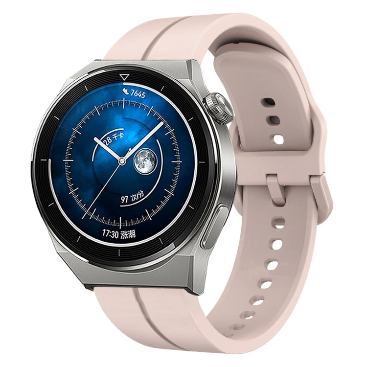 Cinturino in silicone con anello da 22 mm, For Huawei Watch GT3 Pro 46mm, For Huawei Watch GT3 46mm