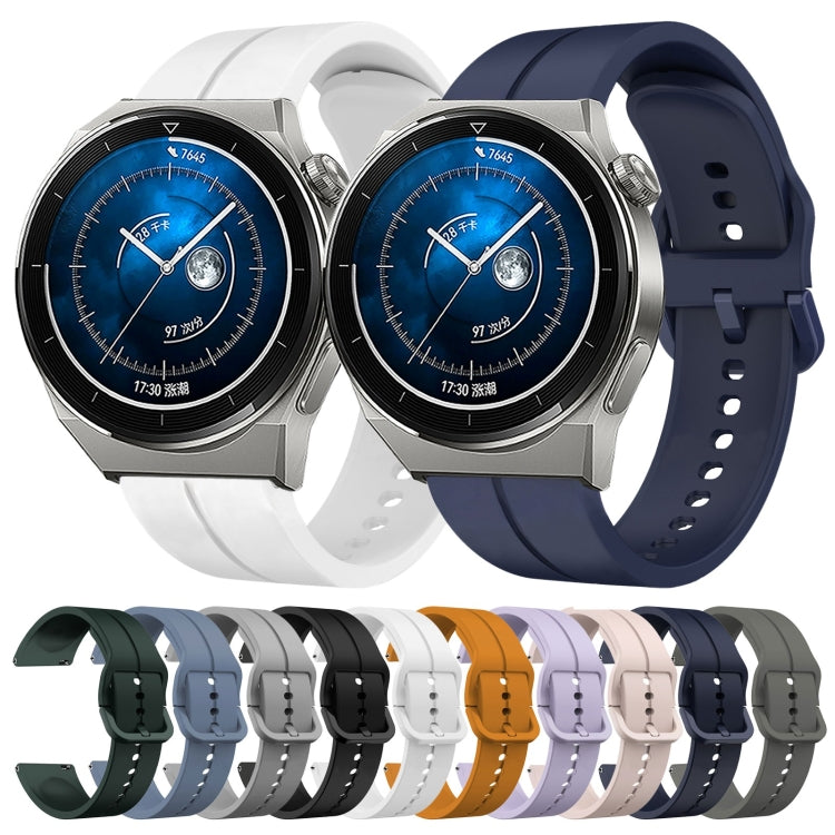 Cinturino in silicone con anello da 22 mm, For Huawei Watch GT3 Pro 46mm, For Huawei Watch GT3 46mm
