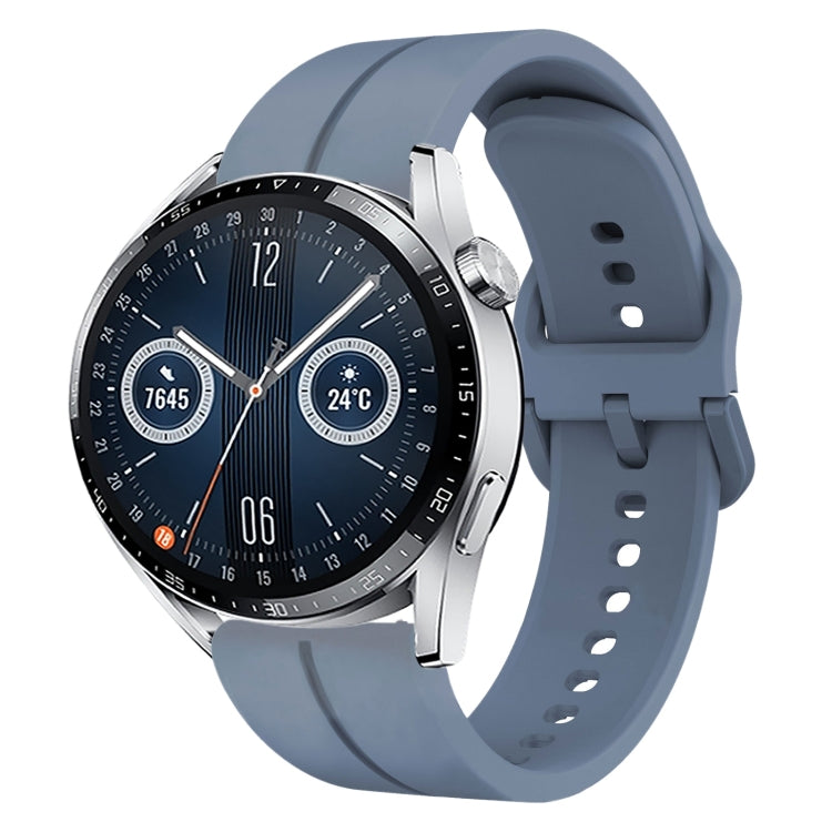 Cinturino in silicone con anello da 22 mm, For Huawei Watch GT3 Pro 46mm, For Huawei Watch GT3 46mm