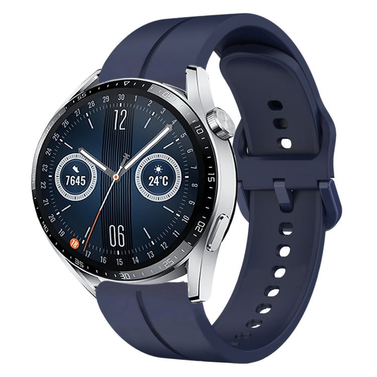Cinturino in silicone con anello da 22 mm, For Huawei Watch GT3 Pro 46mm, For Huawei Watch GT3 46mm
