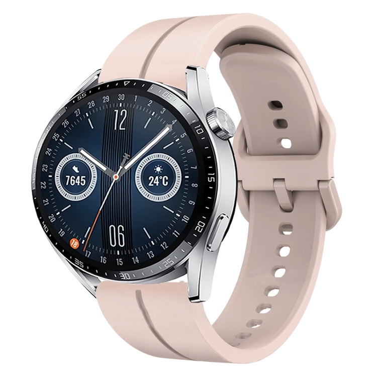 Cinturino in silicone con anello da 22 mm, For Huawei Watch GT3 Pro 46mm, For Huawei Watch GT3 46mm