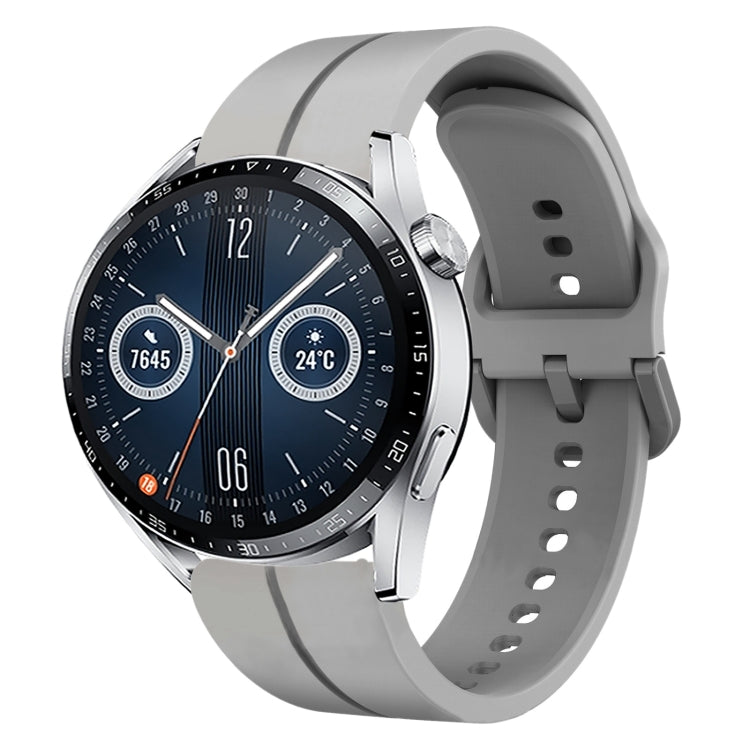 Cinturino in silicone con anello da 22 mm, For Huawei Watch GT3 Pro 46mm, For Huawei Watch GT3 46mm