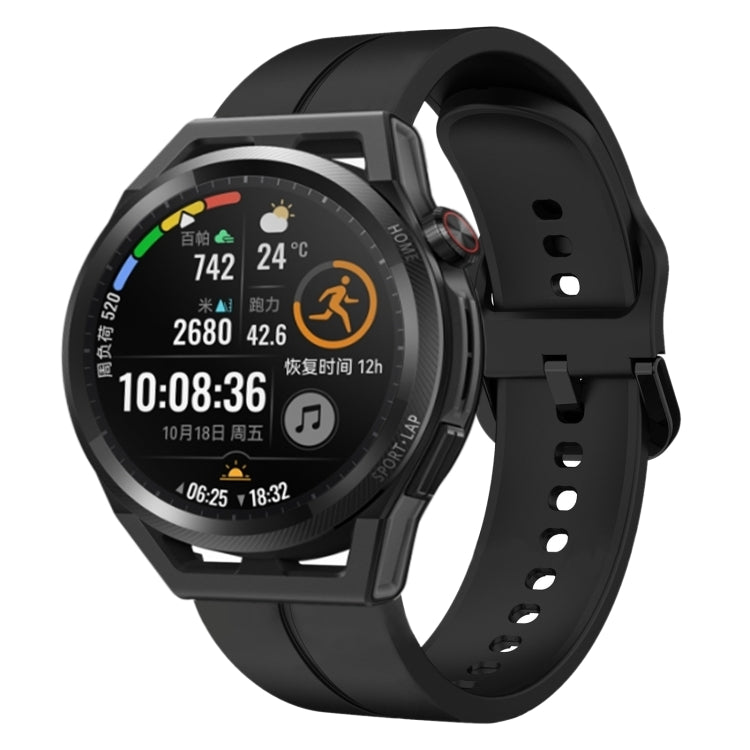 Cinturino in silicone con anello da 22 mm, For Huawei Watch GT Runner, For Huawei Watch 3 Pro New