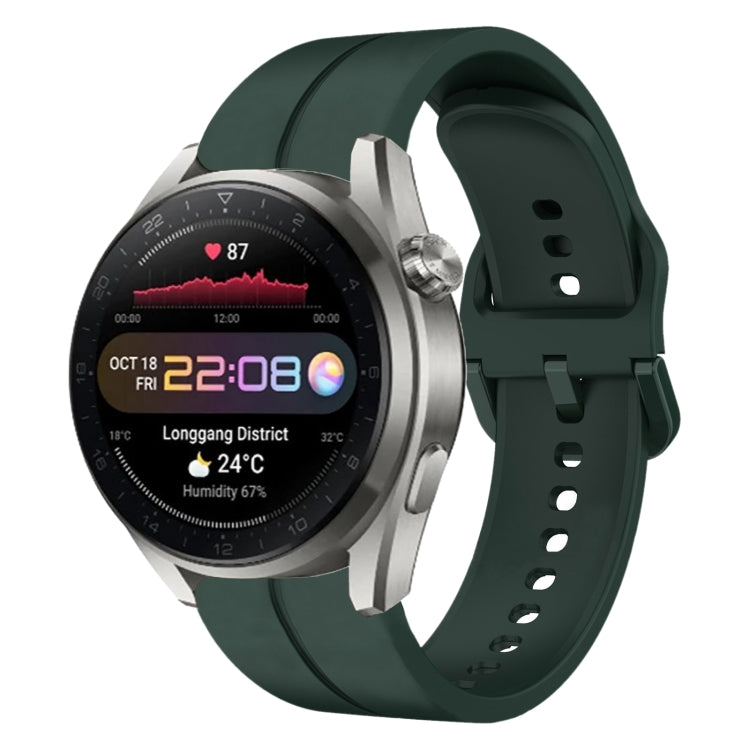 Cinturino in silicone con anello da 22 mm, For Huawei Watch GT Runner, For Huawei Watch 3 Pro New